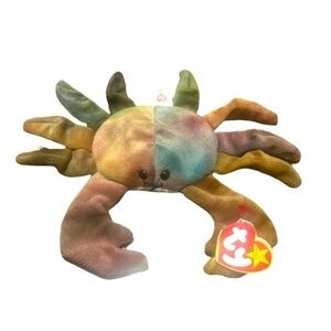 TY Beanie Baby CLAUDE The Crab, Extremely Rare, Missing swing tag